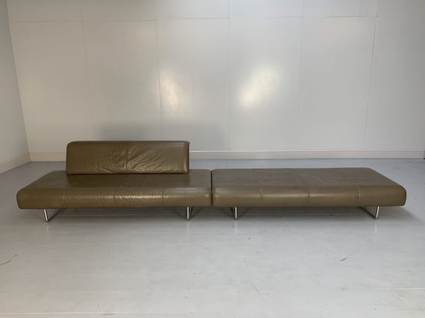 B&B Italia Cloud Sofas - In Grey Gamma Leather, Set of 2 @ REHAUS
