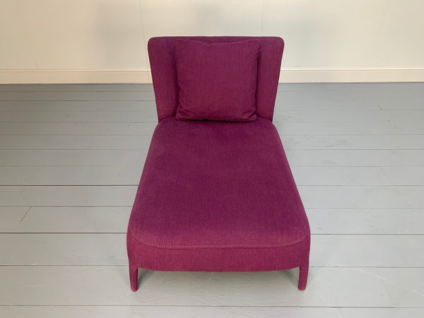 B&B Italia Febo Chaise Longue Sofa in Violet Enia Chenille @ REHAUS