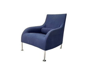 B&B Italia Florence Armchair - In Mid Blue Fabric