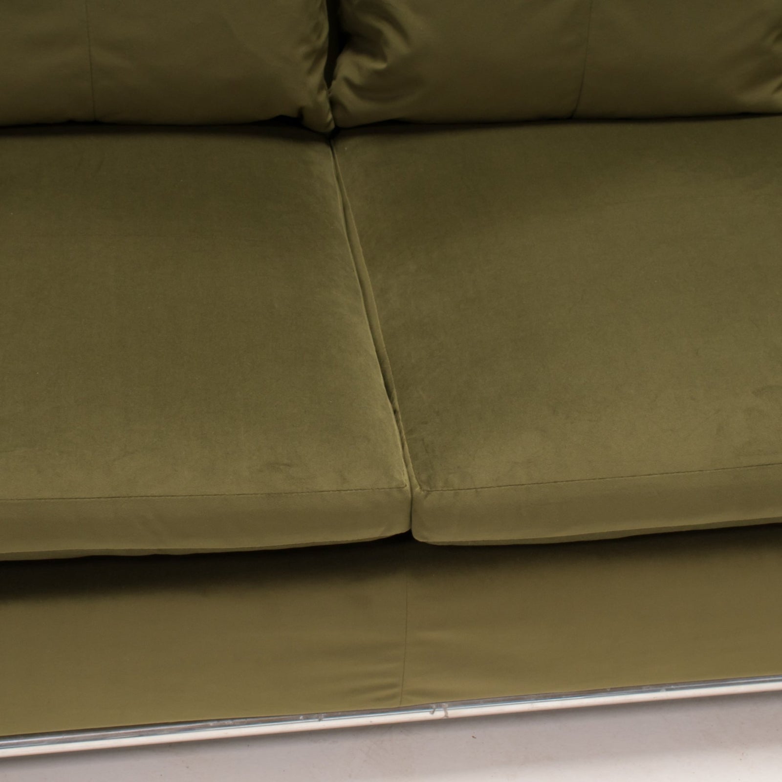 B&B Italia Green Velvet George Four - Seat Sofa by Antonio Citterio - REHAUS - Antonio Citterio