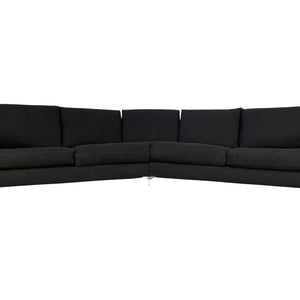 B&B Italia Harry HL375 5 - Seat Sofa in Black Grey Basketweave Fabric @ REHAUS