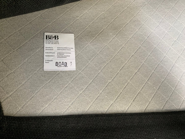 B&B Italia Harry HL375 5 - Seat Sofa in Black Grey Basketweave Fabric @ REHAUS