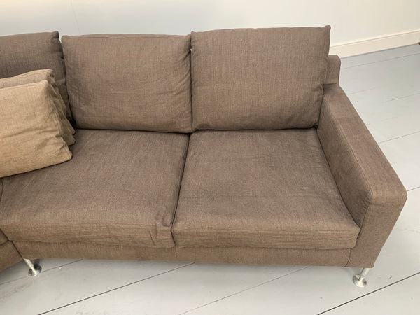 B&B Italia Harry HL375 5 - Seat Sofa - in Dark Brown Linen @ REHAUS