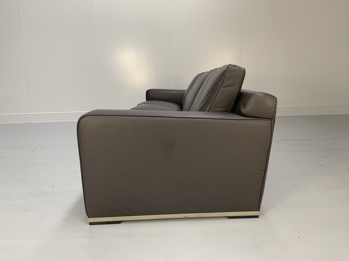 B&B Italia Imprimateur Apta 4 - Seat Sofa - In Dark Grey Gamma Leather @ REHAUS