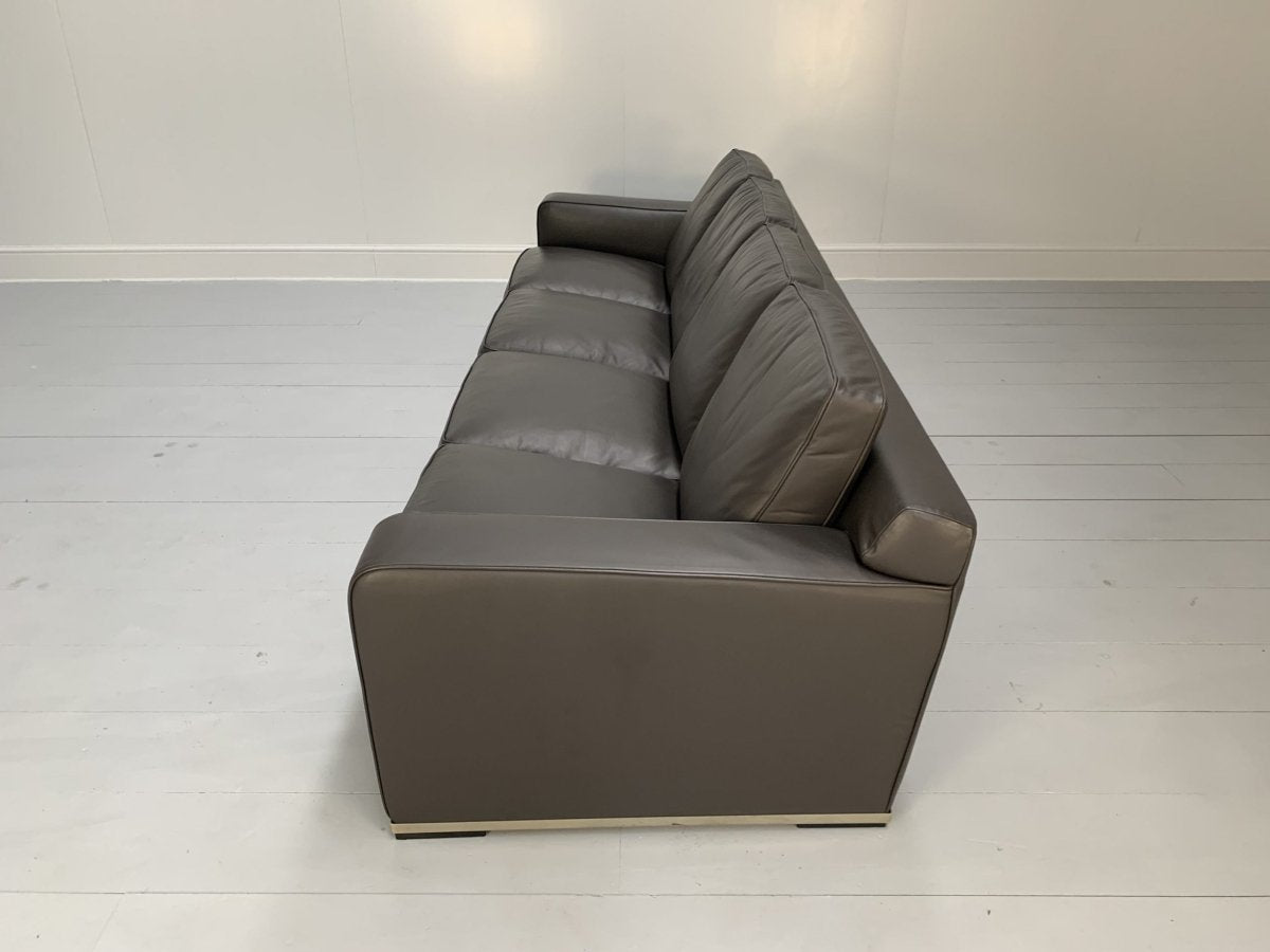B&B Italia Imprimateur Apta 4 - Seat Sofa - In Dark Grey Gamma Leather @ REHAUS