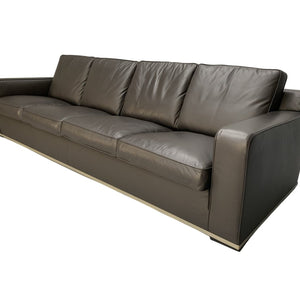 B&B Italia Imprimateur Apta 4 - Seat Sofa - In Dark Grey Gamma Leather @ REHAUS