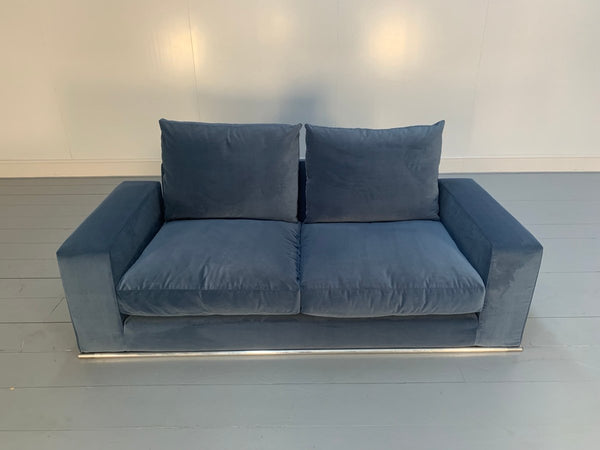 B&B Italia Marcel 2.5 - Seat Sofa - In Blue Velvet @ REHAUS