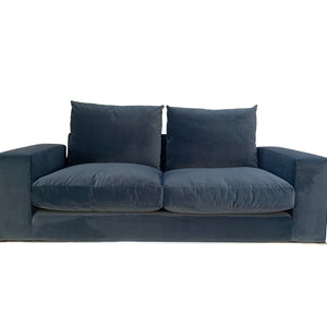 B&B Italia Marcel 2.5 - Seat Sofa - In Blue Velvet @ REHAUS