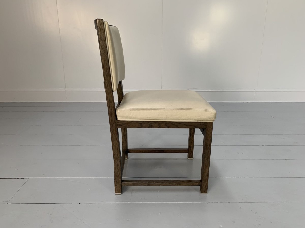 B&B Italia Maxalto Simplice Dining Chairs - In Oak & Leather, Set of 6 @ REHAUS