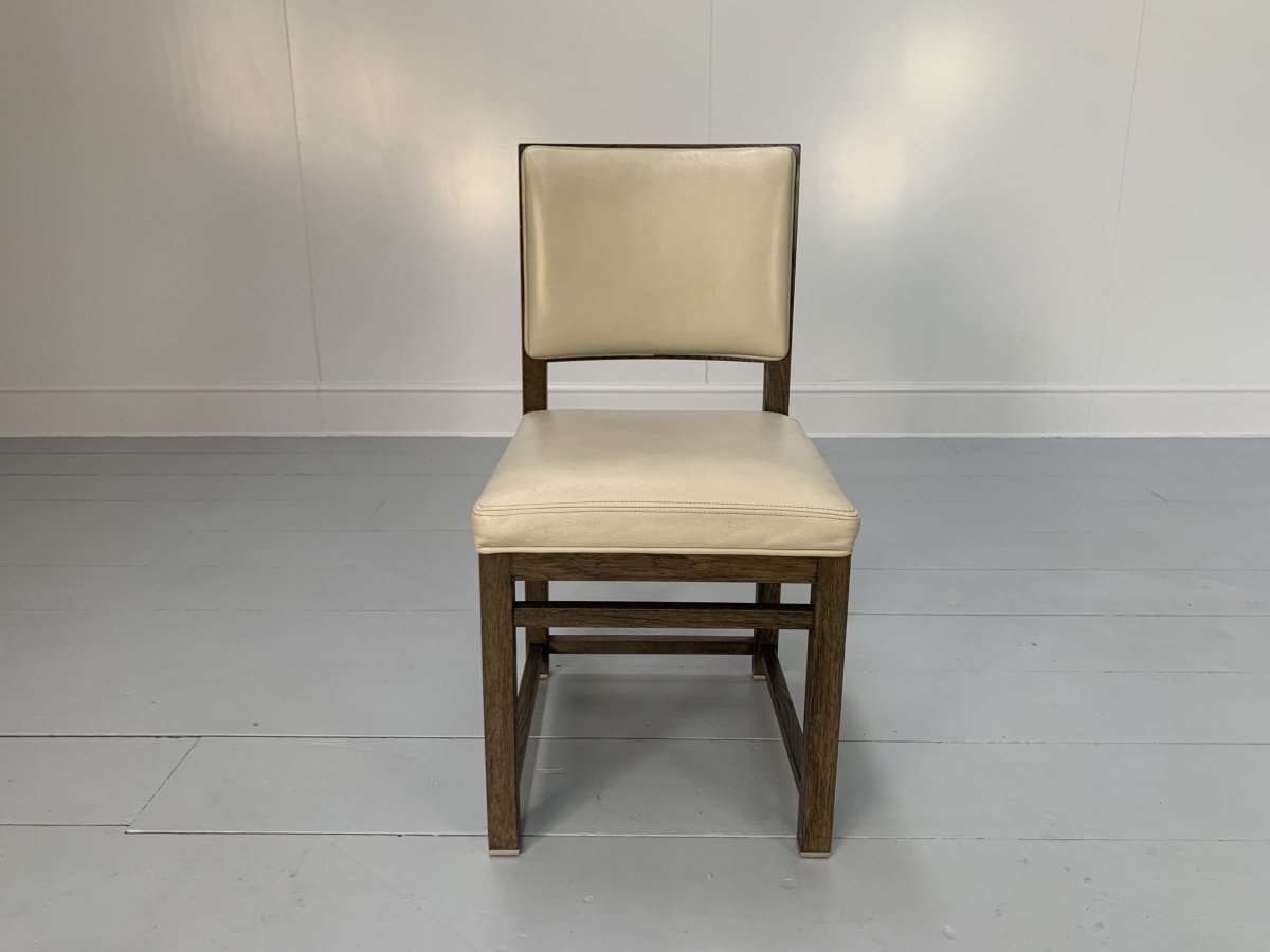 B&B Italia Maxalto Simplice Dining Chairs - In Oak & Leather, Set of 6 @ REHAUS