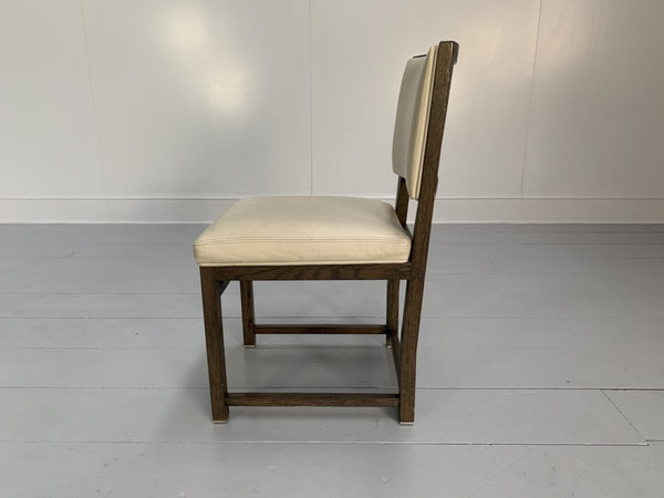 B&B Italia Maxalto Simplice Dining Chairs - In Oak & Leather, Set of 6 @ REHAUS