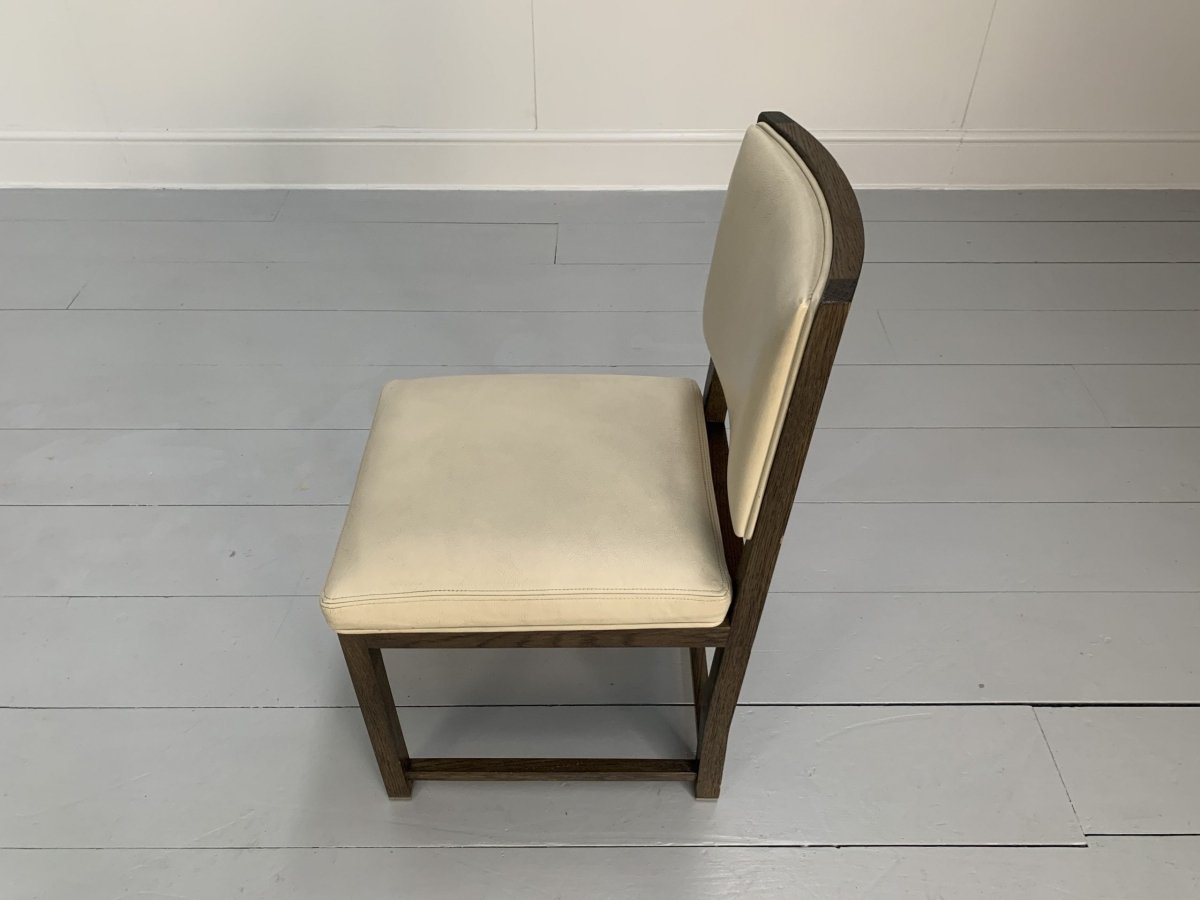 B&B Italia Maxalto Simplice Dining Chairs - In Oak & Leather, Set of 6 @ REHAUS