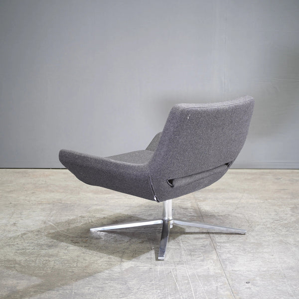 B&B Italia Metropolitan Armchair by Jeffrey Bernett with Charcoal Grey Fabric Upholstery - REHAUS - B&B Italia