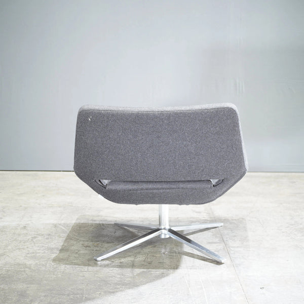 B&B Italia Metropolitan Armchair by Jeffrey Bernett with Charcoal Grey Fabric Upholstery - REHAUS - B&B Italia