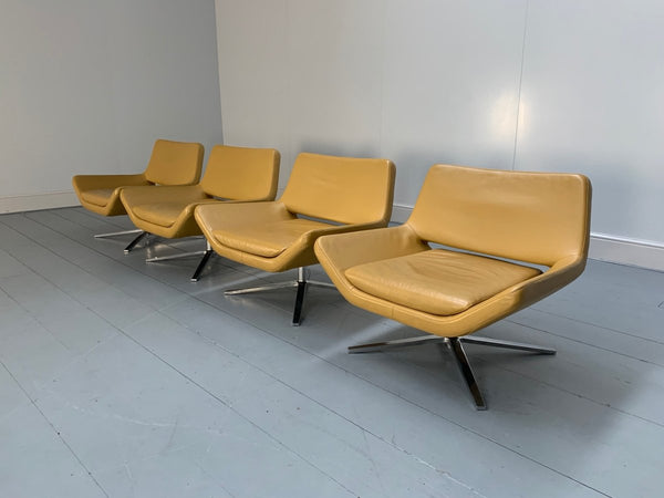 B&B Italia Metropolitan ME84 Armchairs - In Tan Gamma Leather, Set of 4 @ REHAUS