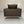 B&B Italia Simpliciter Large Armchair - In Gamma Dark - Brown Leather @ REHAUS
