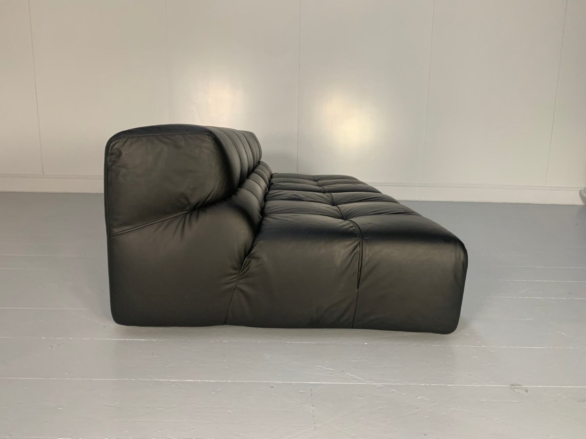 B&B Italia Tufty Time Sofa - In Black Leather @ REHAUS