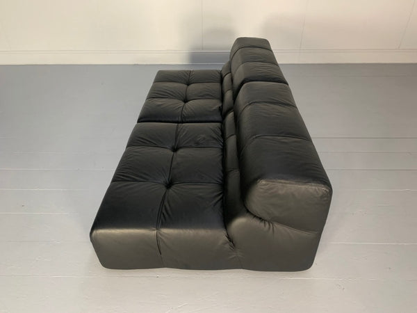 B&B Italia Tufty Time Sofa - In Black Leather @ REHAUS