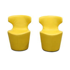 B&B Italia Yellow Papilio Chairs by Naoto Fukasawa, Set of Four @ REHAUS