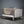Bespoke Concrete Armchair in Pewter Grey Napa Leather with Soft Chesterfield Detailing - REHAUS - Bespoke