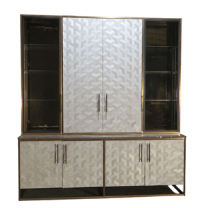 Bespoke Glass & Marble Top Cabinet
