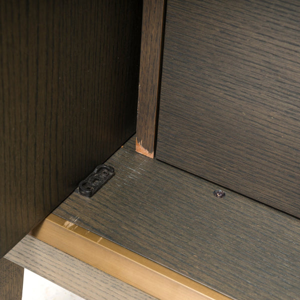 Bespoke Media Cabinet With Hand Painted Oriental Silk Print - REHAUS - Bespoke
