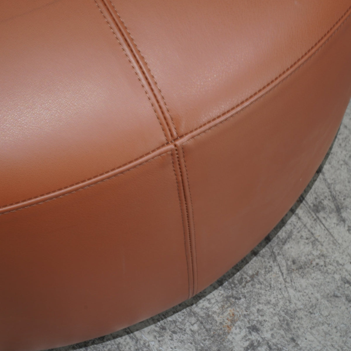 Bespoke Sedilia Leather Ottoman @ REHAUS