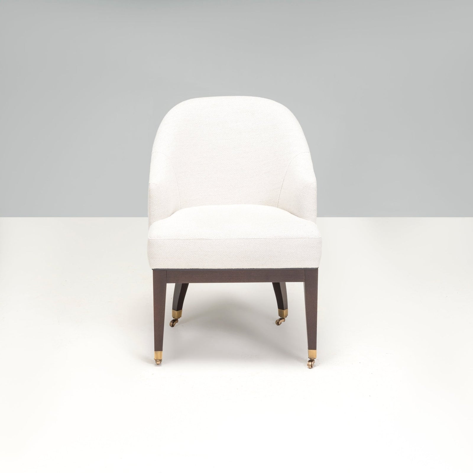 Bespoke Traditional Beige Upholstered With Piping Office Chair @ REHAUS