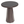 Black Wood Pedestal Round Side Tables by Kelly Forslund @ REHAUS