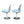 Blue Knoll Tulip Chair by Saarinen, Set of 2 - REHAUS - Knoll