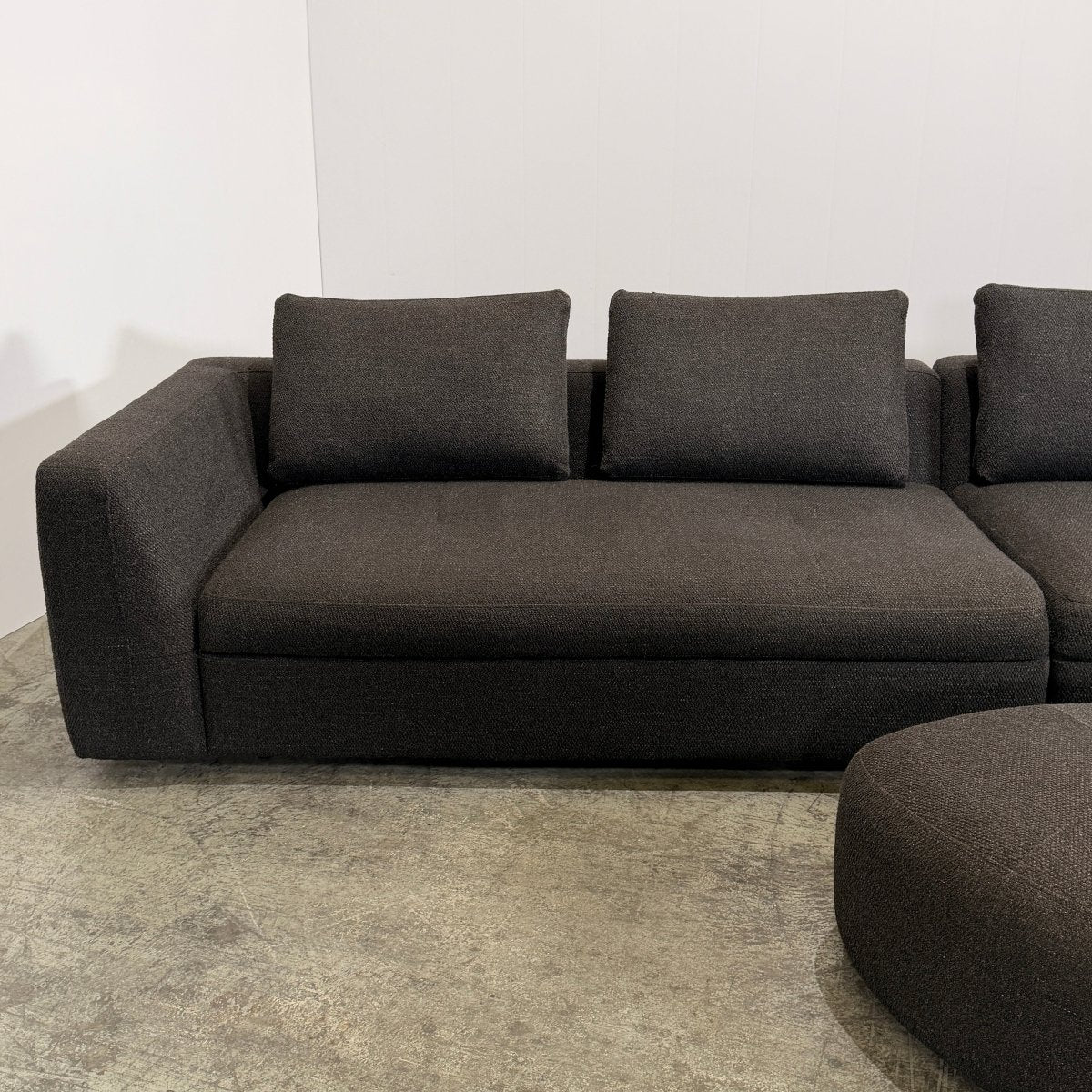 BoConcept Bergamo Sofa and Bermuda Footstool @ REHAUS