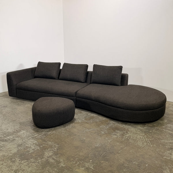 BoConcept Bergamo Sofa and Bermuda Footstool @ REHAUS