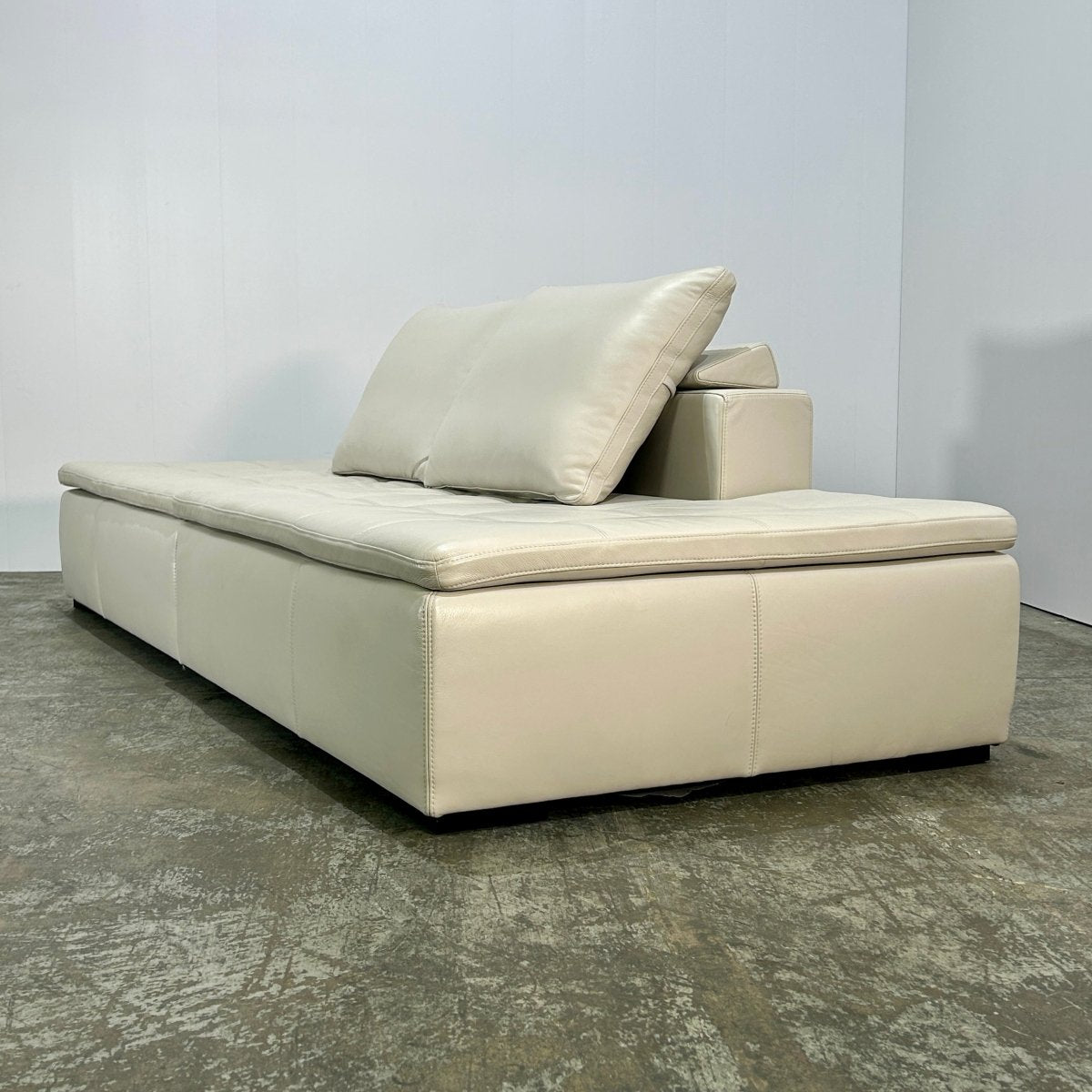 BoConcept Cream Leather Mezzo Modular Sofa Units @ REHAUS