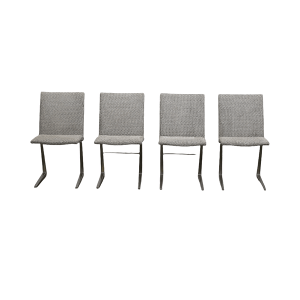 BoConcept Grey Leather Mariposa Dining Chairs, Set of Four @ REHAUS