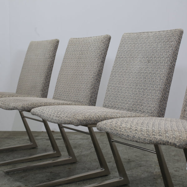 BoConcept Grey Leather Mariposa Dining Chairs, Set of Four @ REHAUS