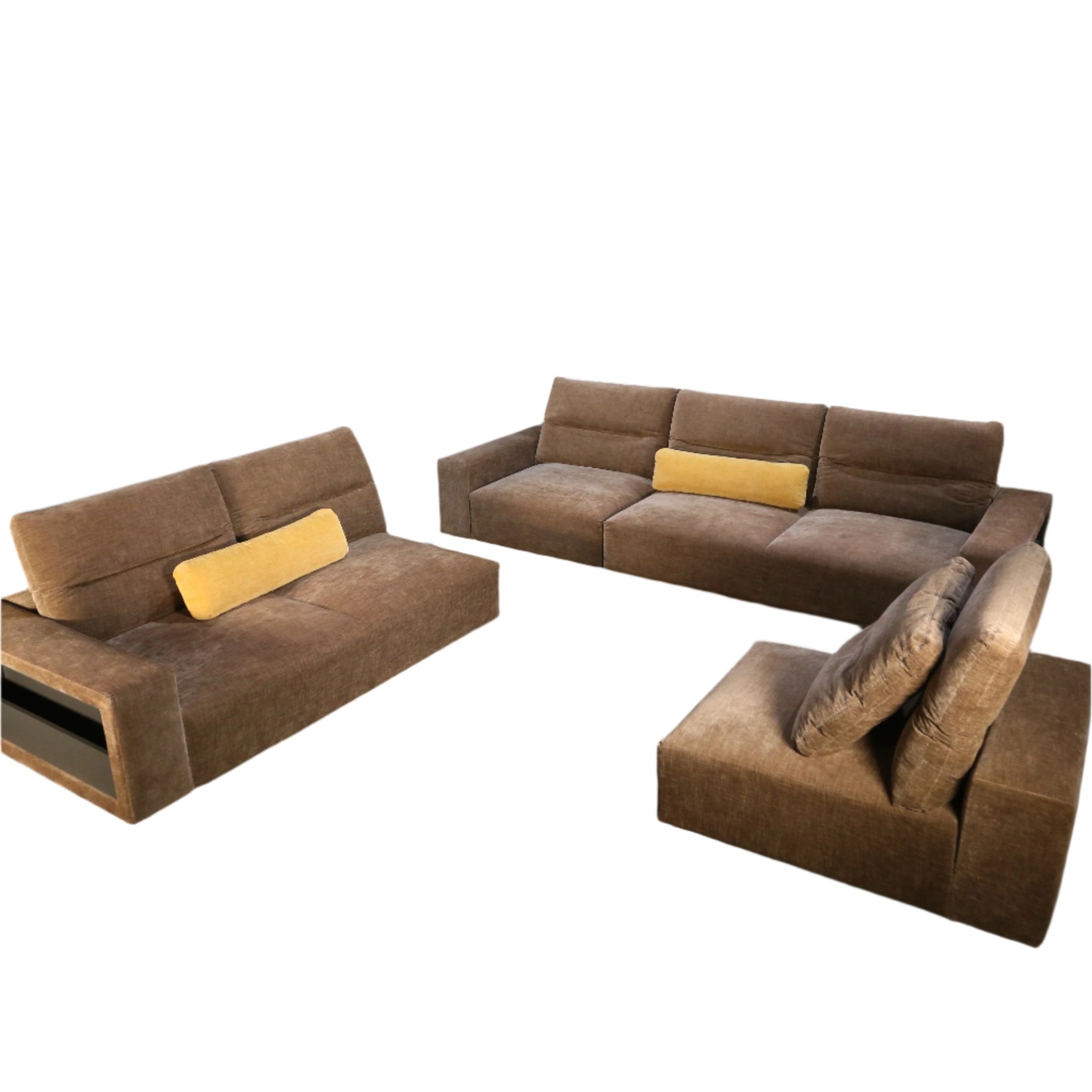 BoConcept Large Modular Sofa with Adjustable Back and Storage Sections @ REHAUS