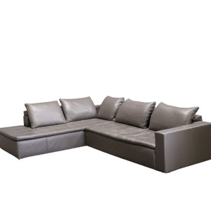 BoConcept Leather Mezzo Corner Chaise Sectional Sofa @ REHAUS