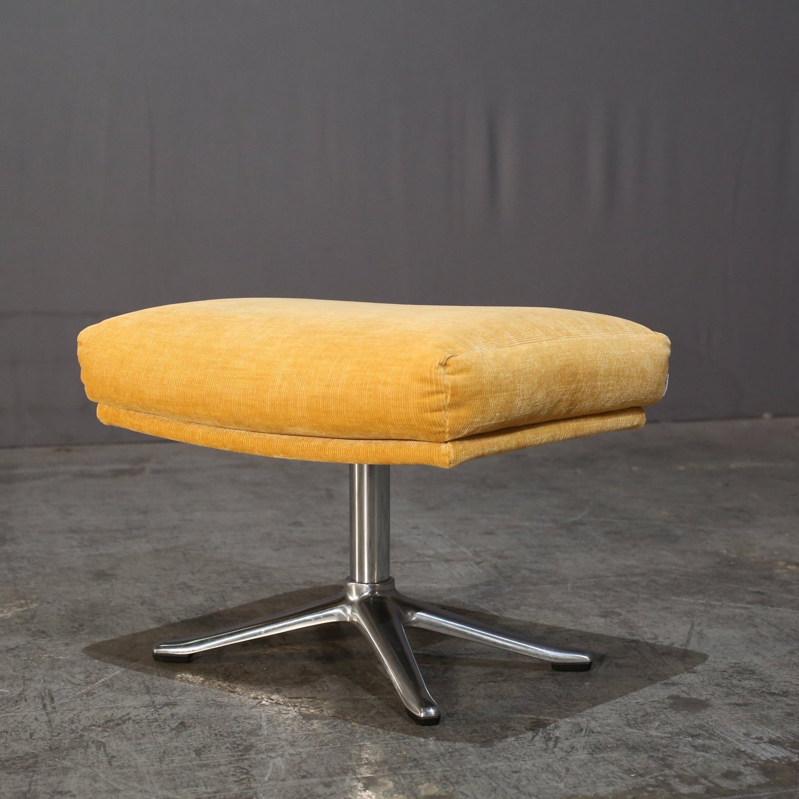 Boconcept Yellow Corduroy Stool @ REHAUS