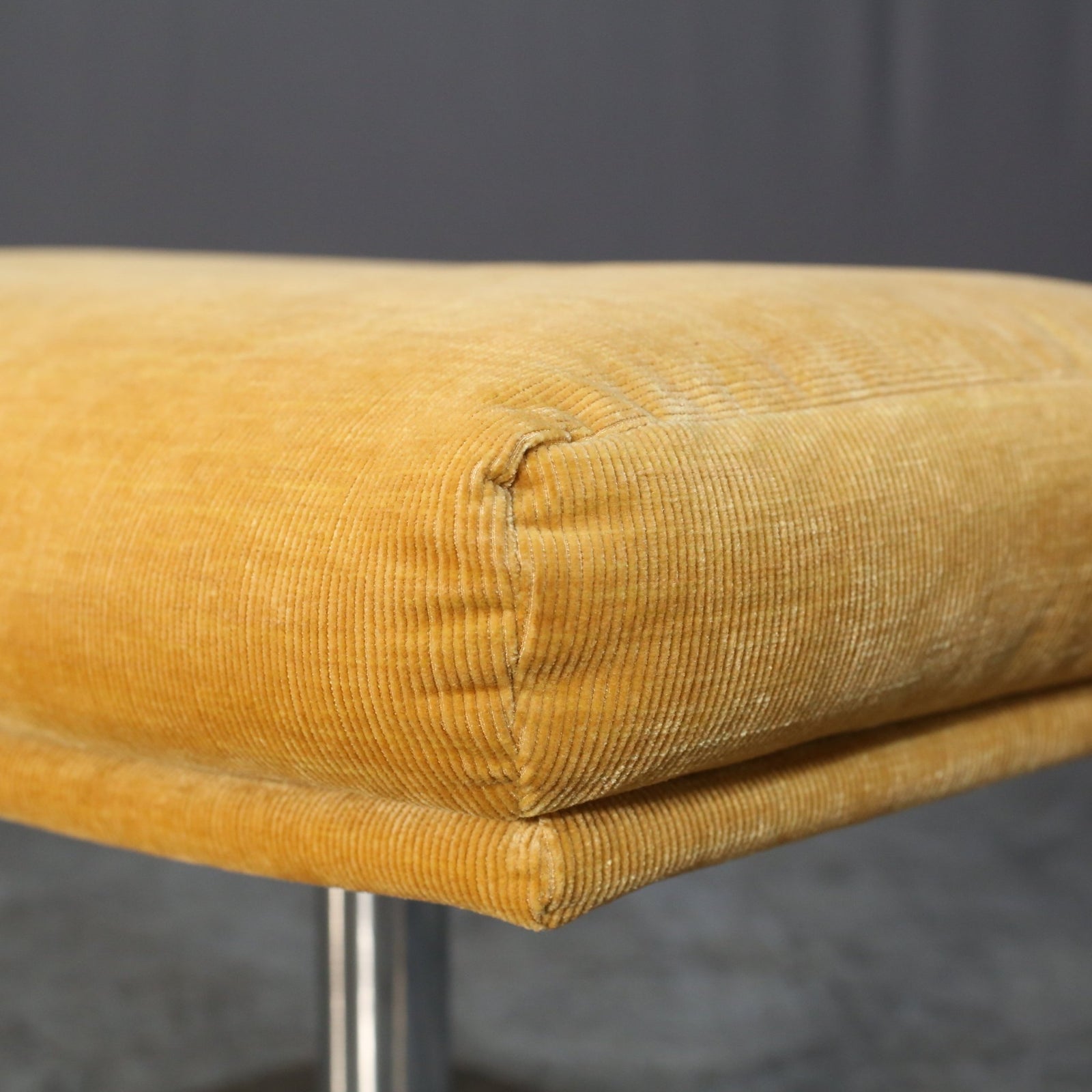 Boconcept Yellow Corduroy Stool @ REHAUS