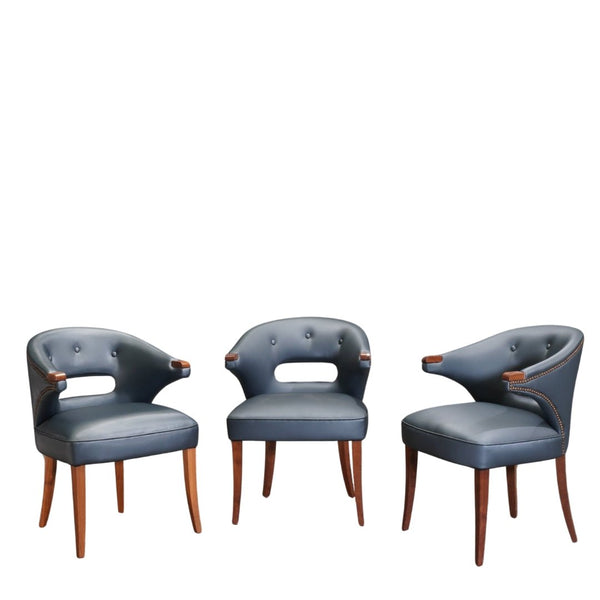 Brabbu Nanook Faux Leather Dining Chair, Set of Three @ REHAUS