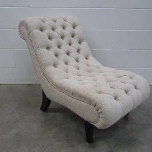Brewster Chaise Chair in Romo Fabric, Handmade by George Smith Craftsmen @ REHAUS
