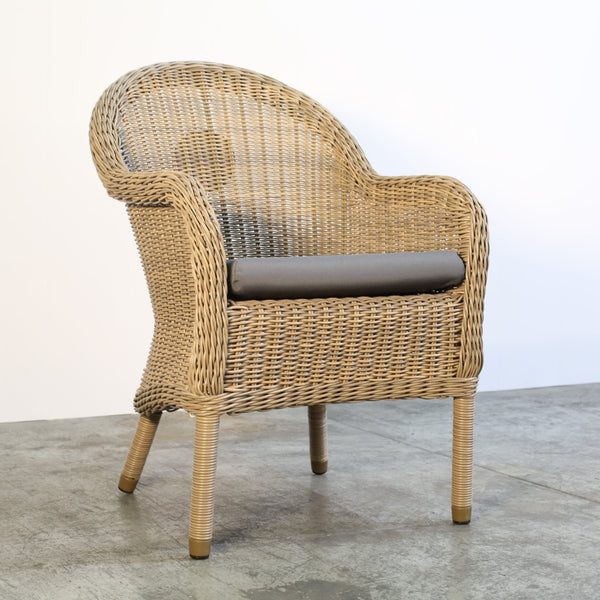 Bridgman Rattan Kensington Outdoor Dining Table & Armchair Set @ REHAUS