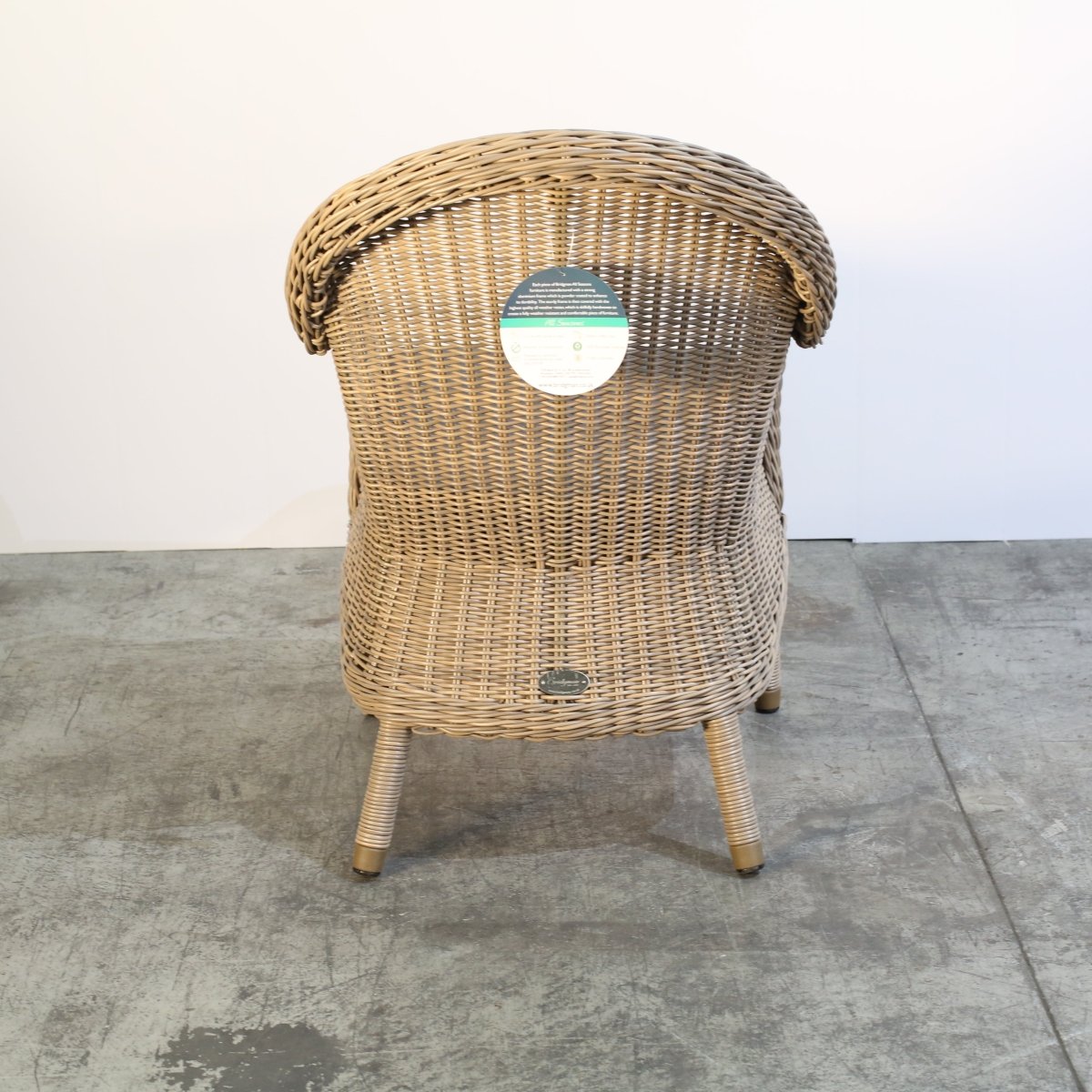 Bridgman Rattan Kensington Outdoor Dining Table & Armchair Set @ REHAUS