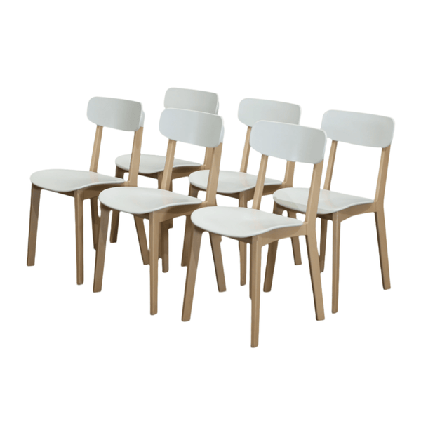 Calligaris Chaise Cream Chairs, Set of Six @ REHAUS