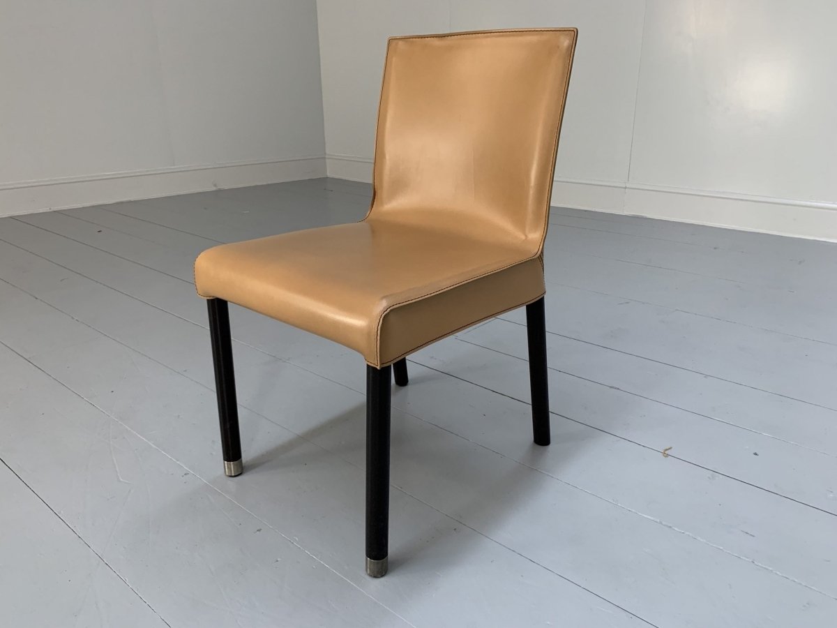 Cappellini Cap Dining Armchairs - In Saddle Leather, Set of Twelve @ REHAUS