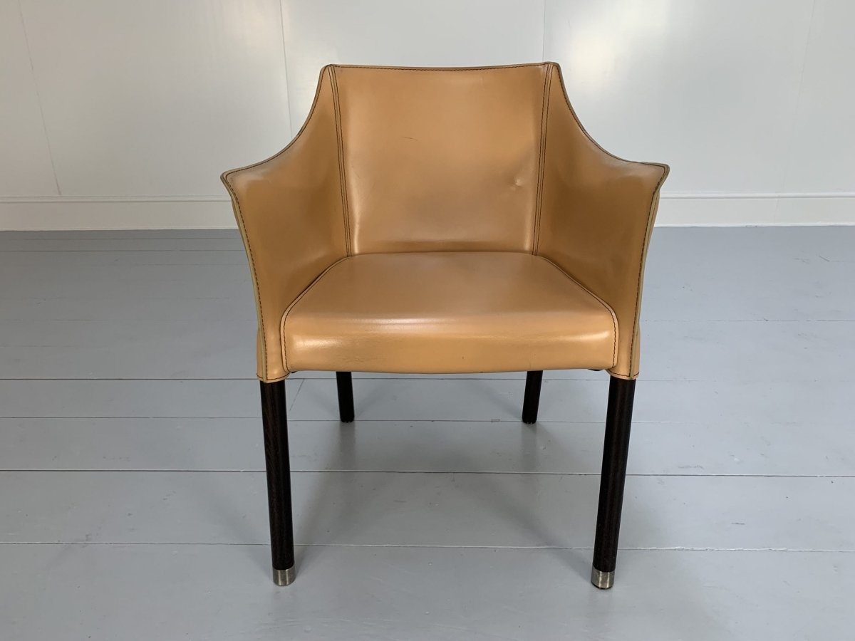 Cappellini Cap Dining Armchairs - In Saddle Leather, Set of Twelve @ REHAUS