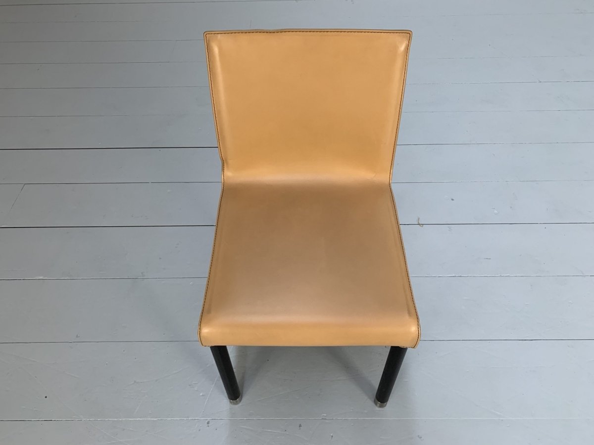 Cappellini Cap Dining Armchairs - In Saddle Leather, Set of Twelve @ REHAUS