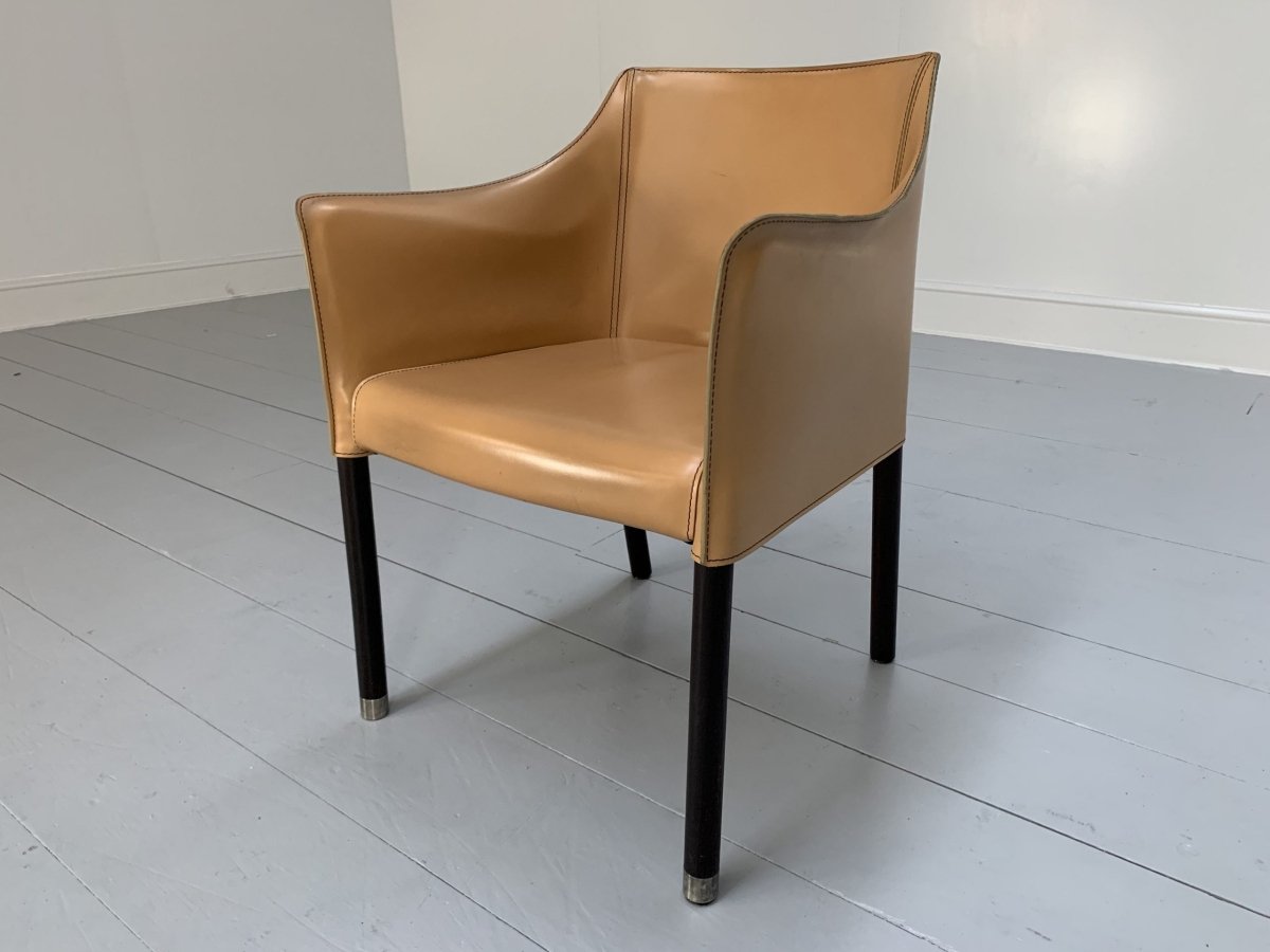 Cappellini Cap Dining Armchairs - In Saddle Leather, Set of Twelve @ REHAUS