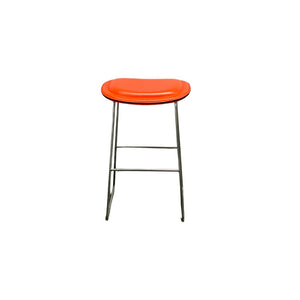 Cappellini Orange Hi Pad Bar Stool by Jasper Morrison