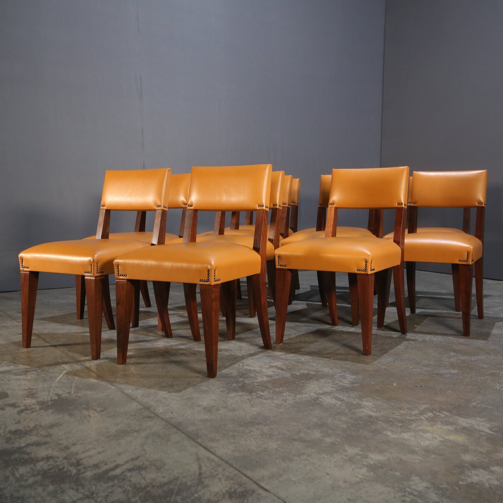 Caramel Brown Leather Chair @ REHAUS